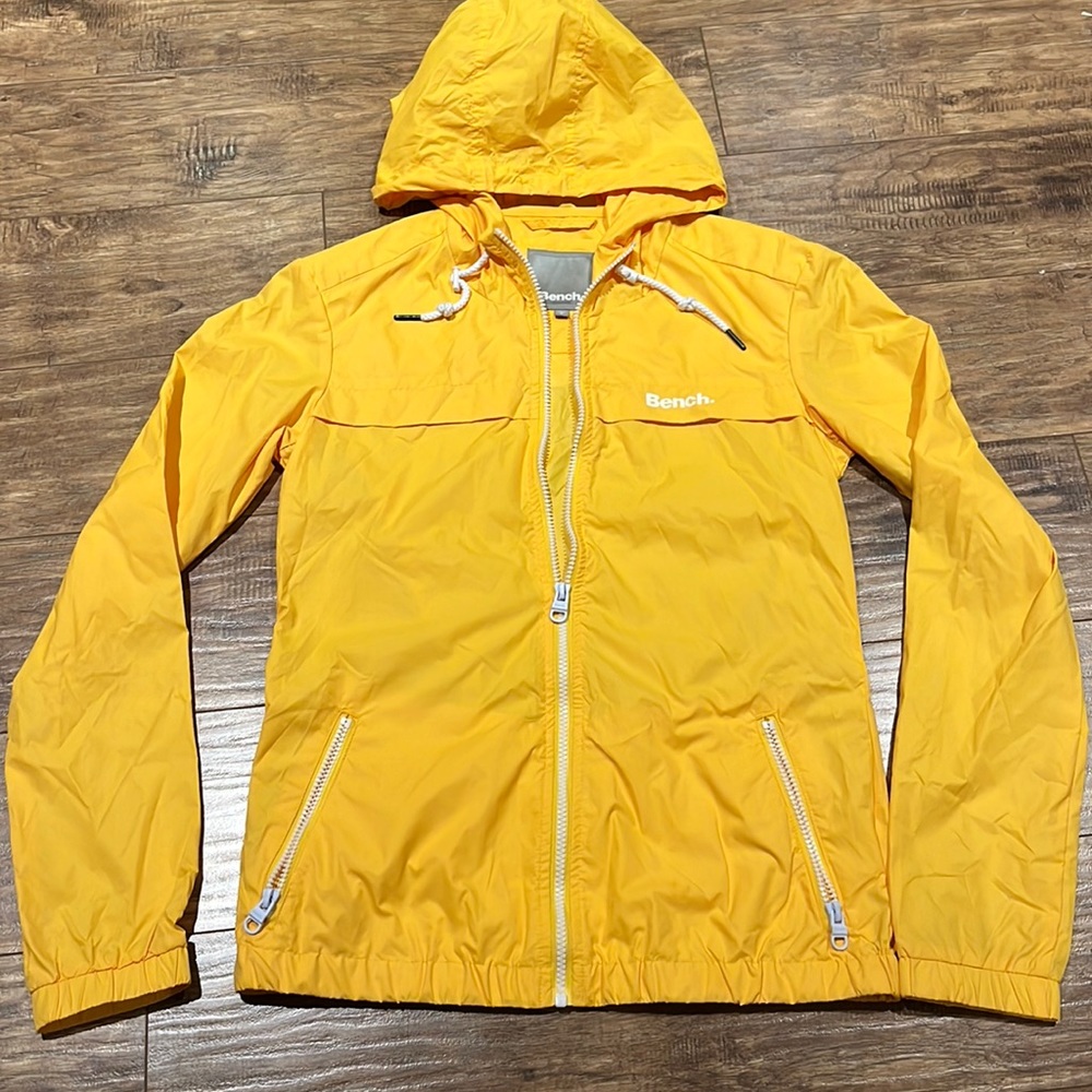 Bench yellow full zip lightweight jacket